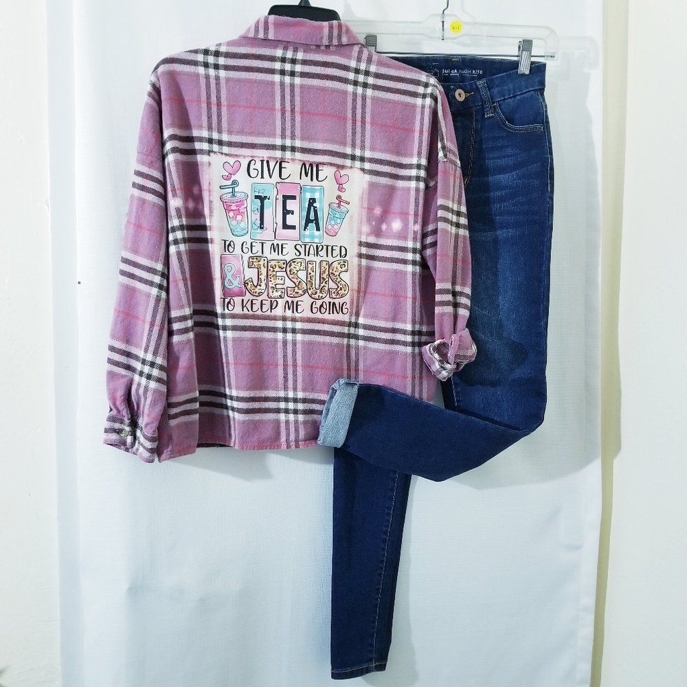 Upcycled flannel,  Sharing Your Faith